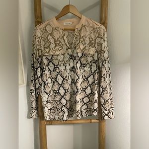 Calvin Klien animal print blouse